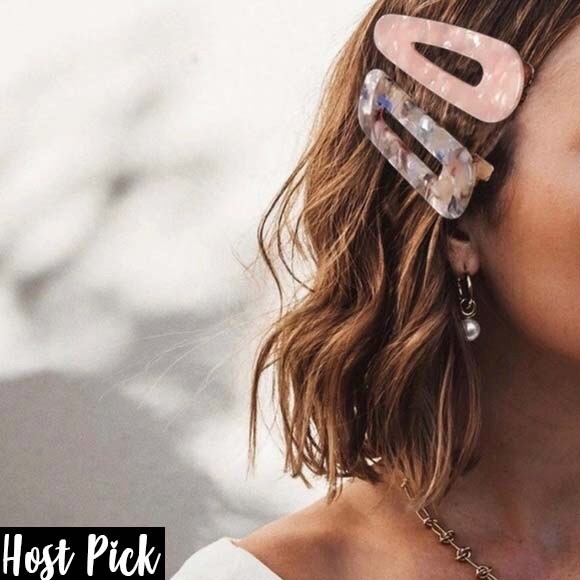 Trendy Retro Resin Hair Clip - Picture 2 of 5